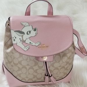 Disney X Coach Elle Backpack In Signature Canvas